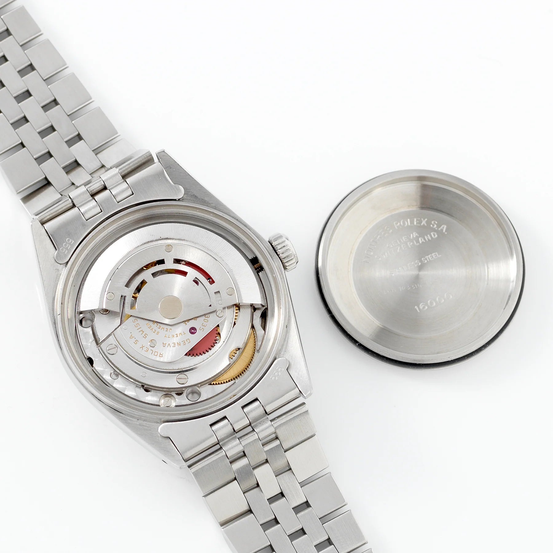 Rolex Semi-Auto Watch – Silver with Blue Dial