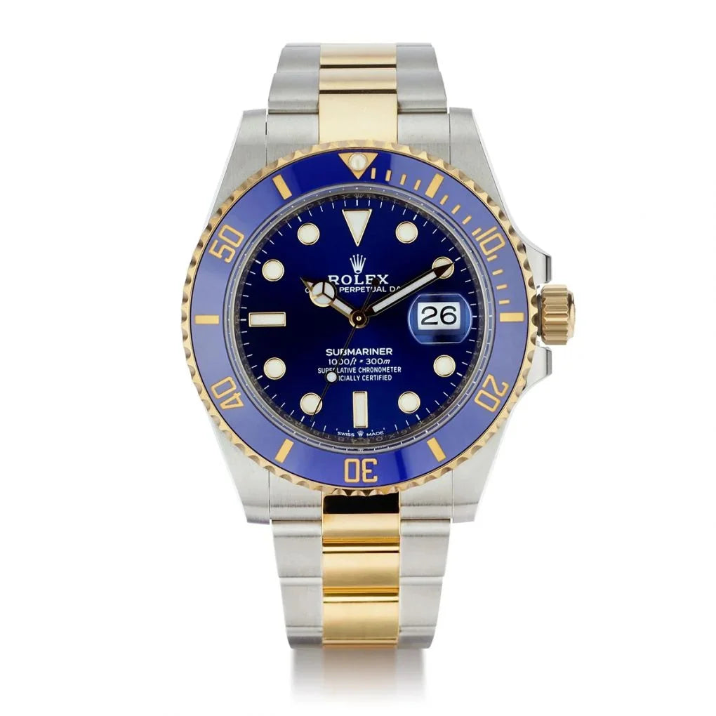 Rolex Semi-Auto Watch – Two-Tone Blue Dial