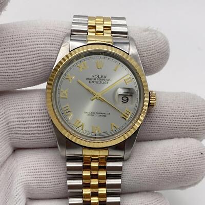 Rolex Semi-Auto Watch – Two-Tone White Dial